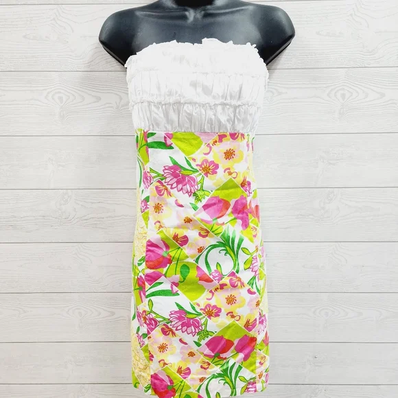 Lilly Pulitzer Strapless Cocktail‎ Dress - Picture 2 of 10